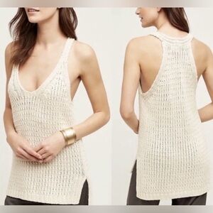 Moth Sunidra cotton knit racerback tank, medium